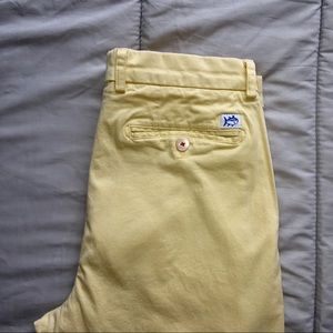 Southern Tide Yellow Chinos